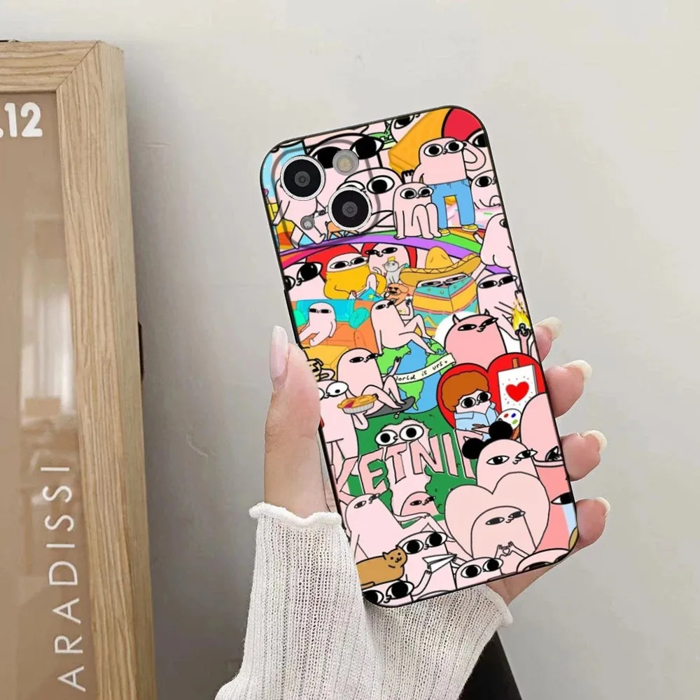 Funny K-Ketnipz Phone Case For iPhone 15,14,13,12,11 Plus,Pro,Max,XR,XS,X,7,8 Plus,SE,Mini Silicone Soft