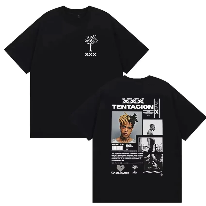 XXXTentacion 2026 "Legacy Tour" Grafik-T-Shirt, Unisex Hip-Hop Gothic Style Emo Rap Streetwear Kurzarm-T-Shirts