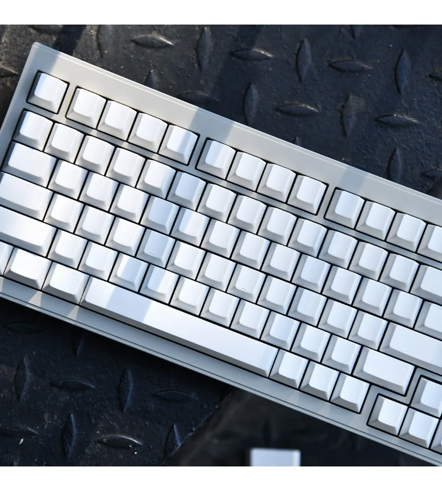 Full set of mechanical keyboard keycaps can be hand-painted 152 keys PBT monochrome injection molding original factory/MDA/SOA