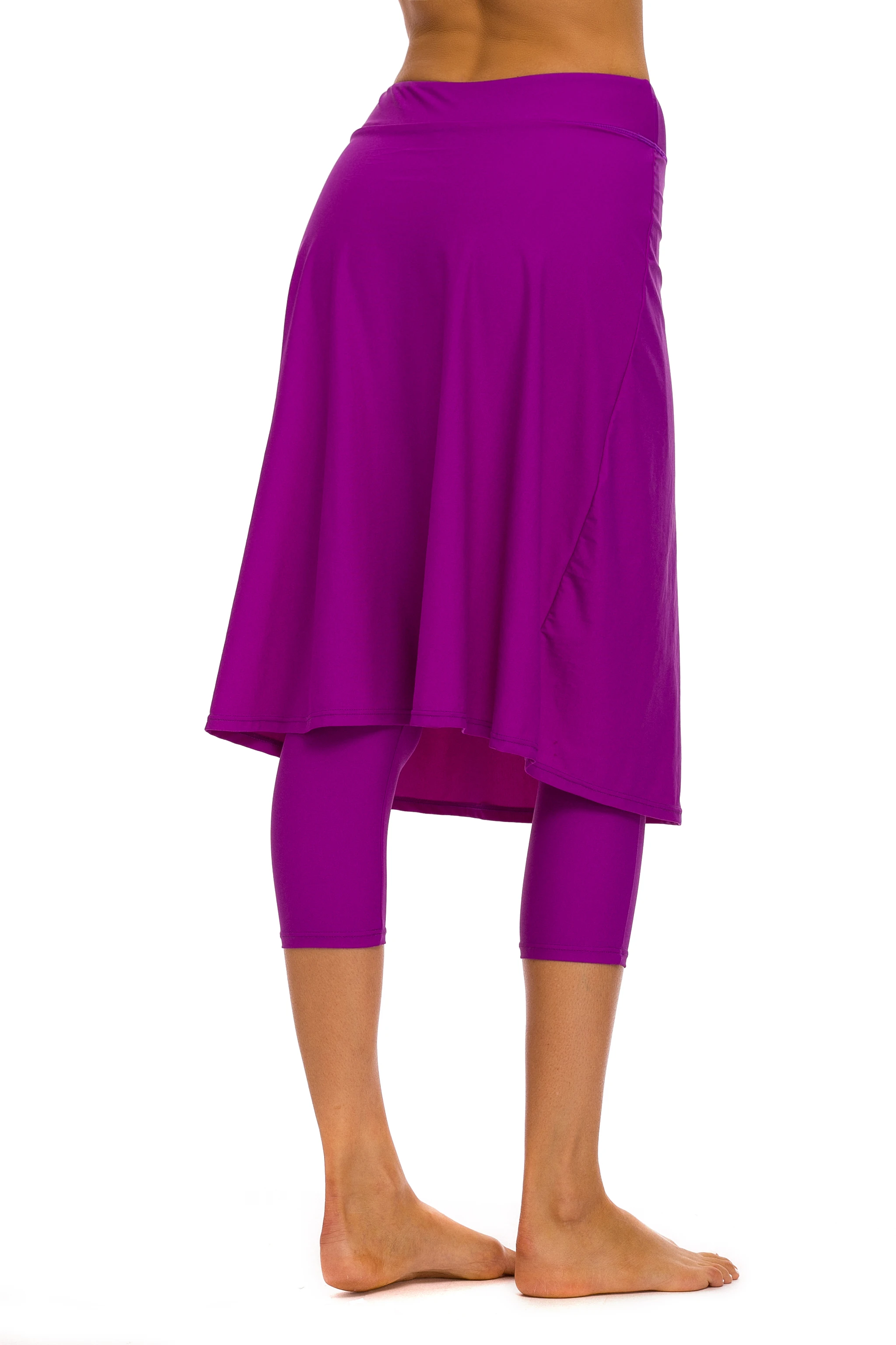 Women Long Skirted with Swim Legging