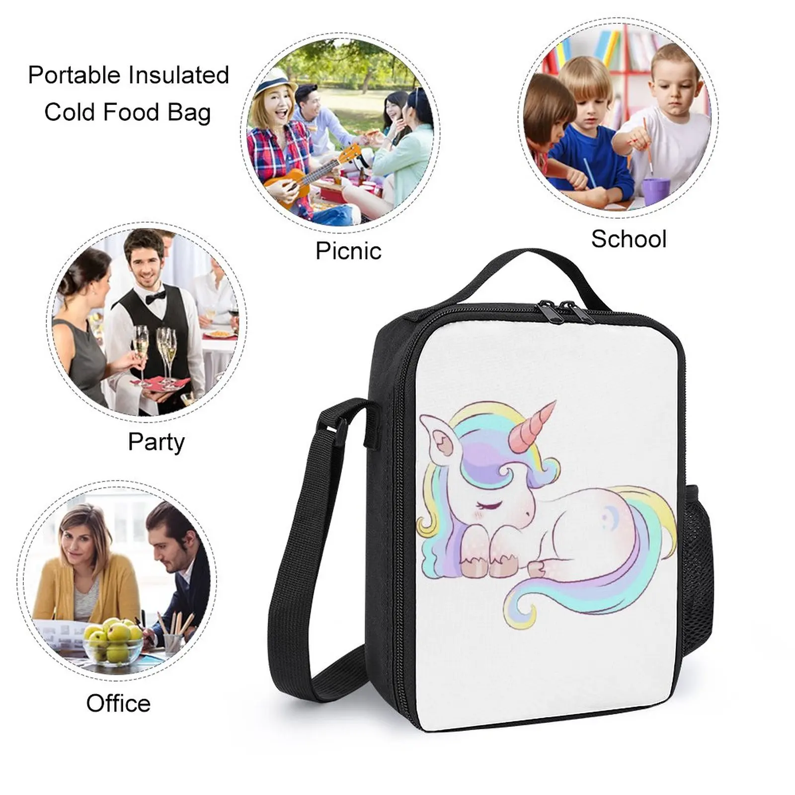 3 in 1 Set 17 Zoll Rucksack Lunch Bag Stift Tasche Diver tidos de Unicornio en Verano zum Verkauf langlebige Neuheit gemütlichen Reise rucksack