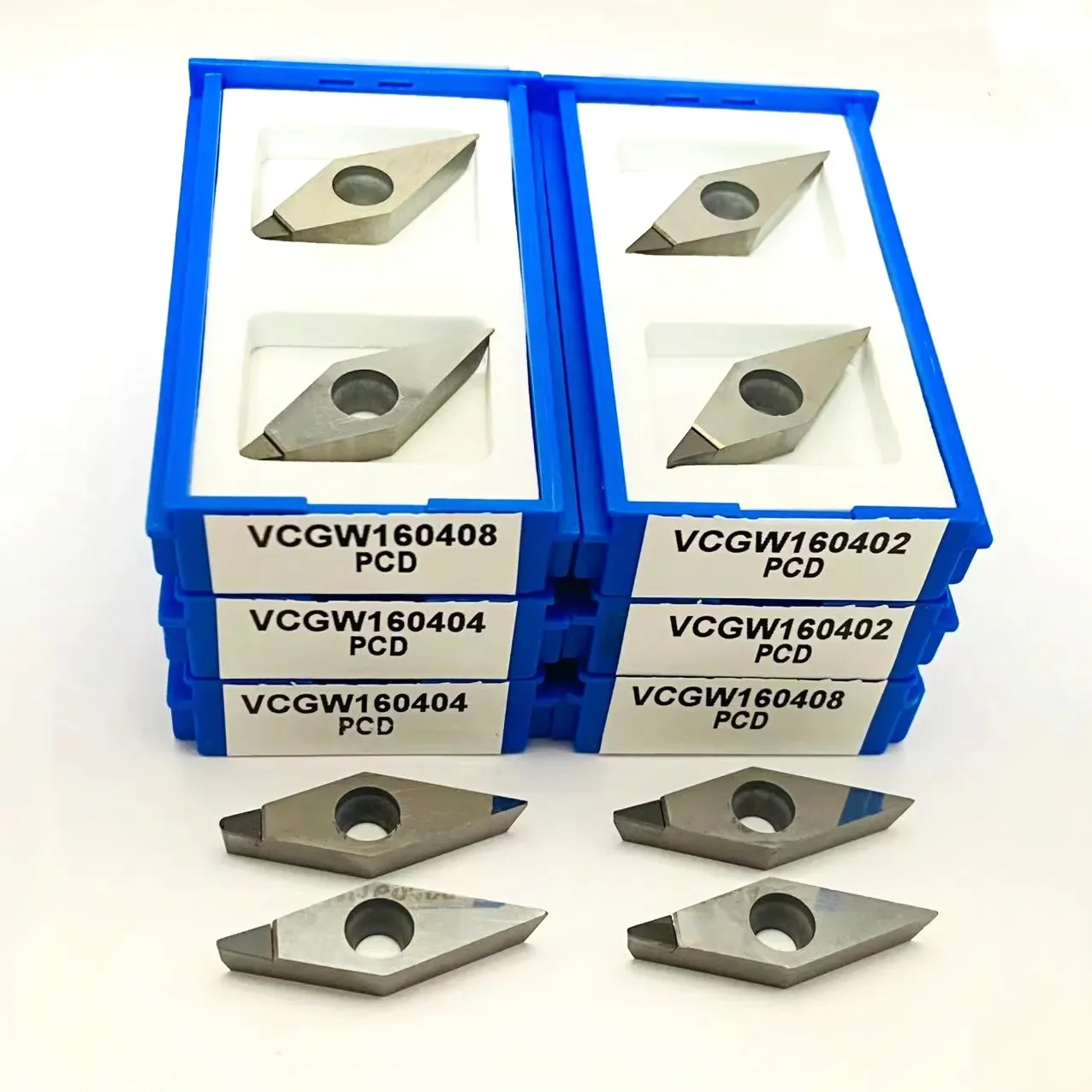 PCD diamond insert VCGW160402 VCGW160404 VCGW160408 CNC cylindrical turning tool lathe VCGW copper aluminum