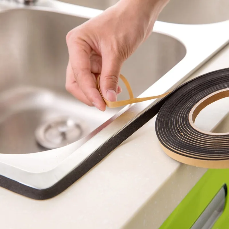 Sealing Strips for Waterproofing and Mold Prevention for Kitchen Stove Tops, Gas Stoves, Water Tanks and Sink Edges.