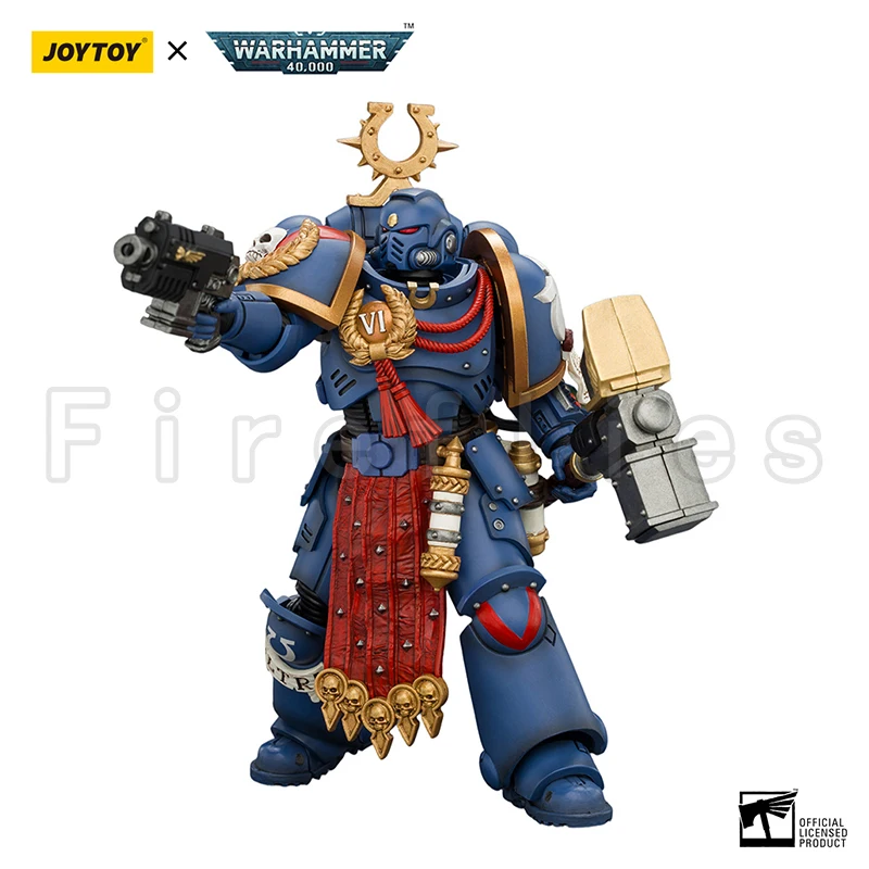 [Vorbestellung] 1/18 JOYTOY Actionfigur 40K Ultramarines Ferren Areios mit Thunder Hammer und Bolt Pistol Anime-Modellspielzeug