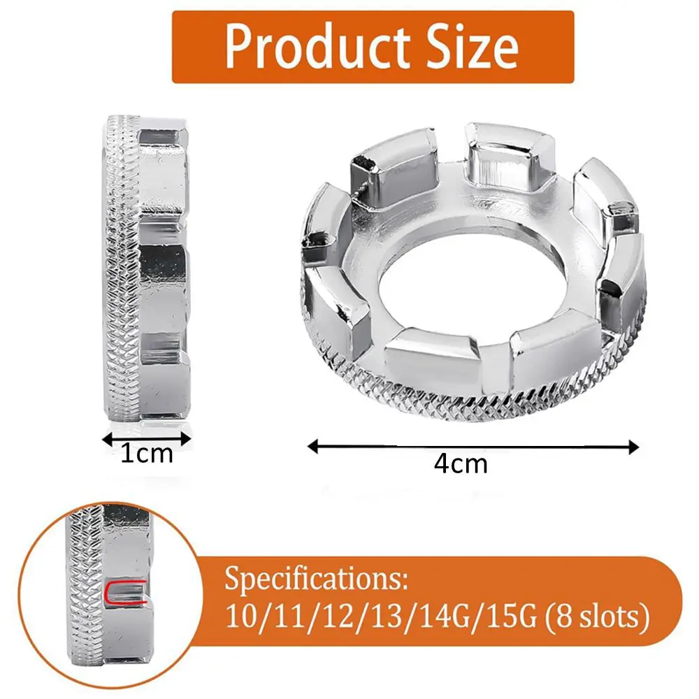 Дорожный MTB велосипедный ключ для регулировки спиц, инструменты для регулировки обода велосипеда 6 в 1, несколько слотов, инструмент для ремонта спиц велосипедного колеса, серебристый