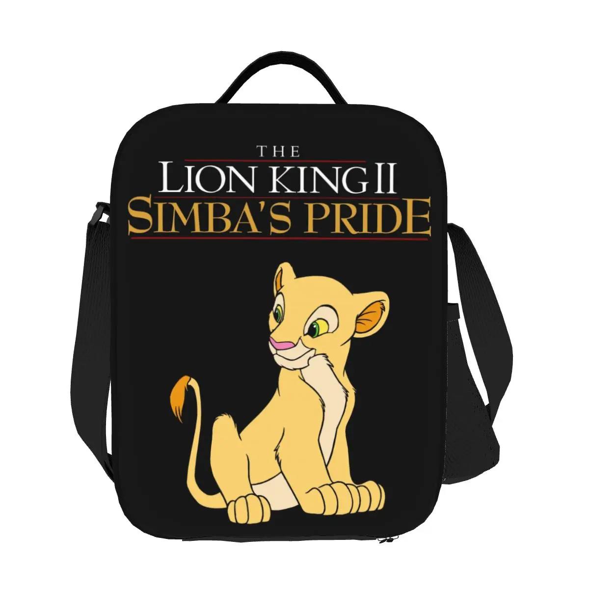 

Custom Animation The Lion King Simba Portable Lunch Box for Women Waterproof Cooler Thermal Food Insulated Lunch Bag Children