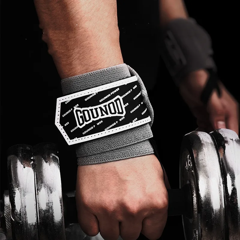 1Pair WeightLifting Wristband Elastic Breathable Wrist Wrap Bandage Powerlifting Support Strap Gym fitness Equipment Accessories