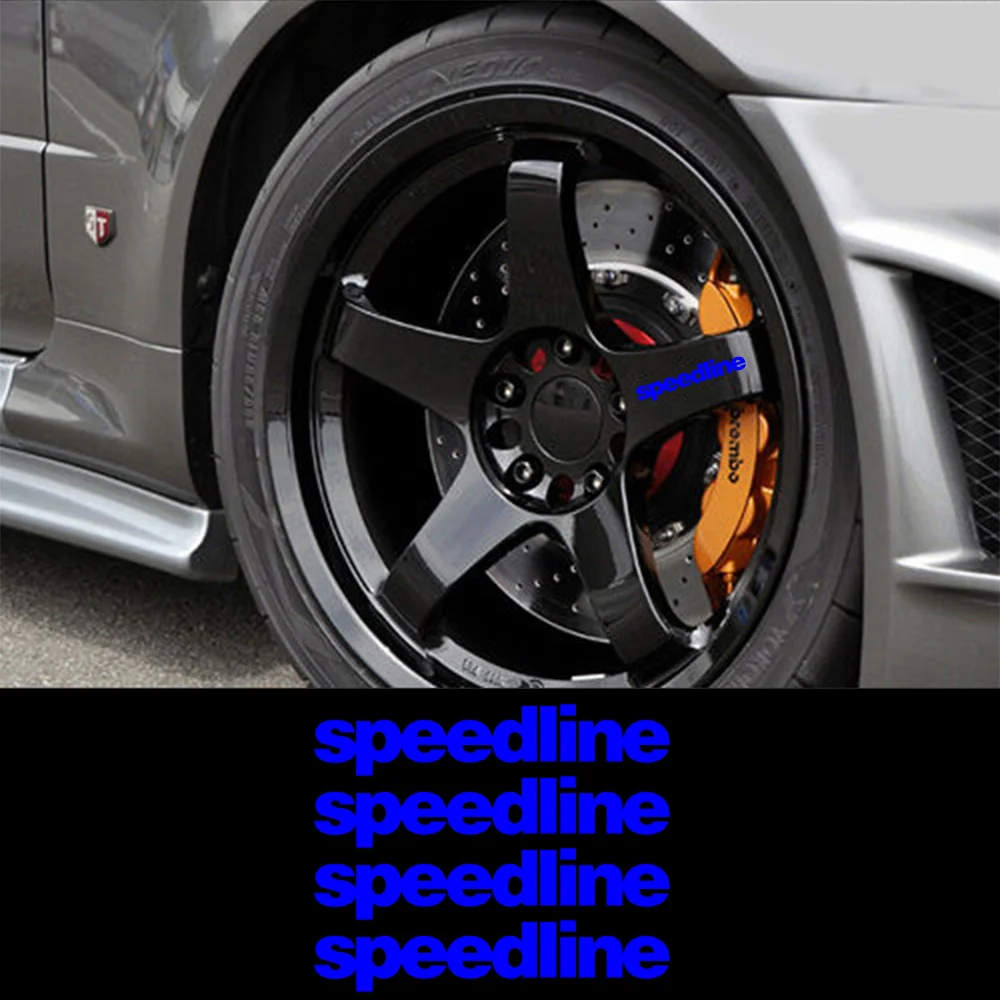 4x For Speedline Wheel Rims Replacement Sticker Decals Set Any Color Alloy Spoke Rim