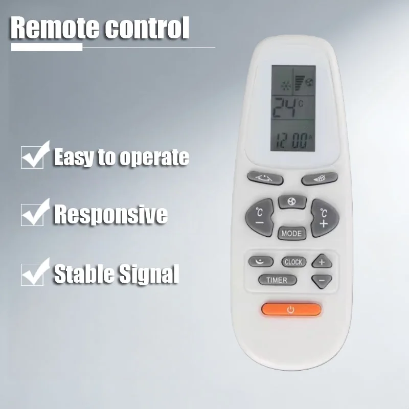 

YKR-C/01E Universal Remote Control, compatible with KT-AX3, KT-AX1, KT-AX4, Aux-E1, FJASW24023, YK(R)-C/01E remotes