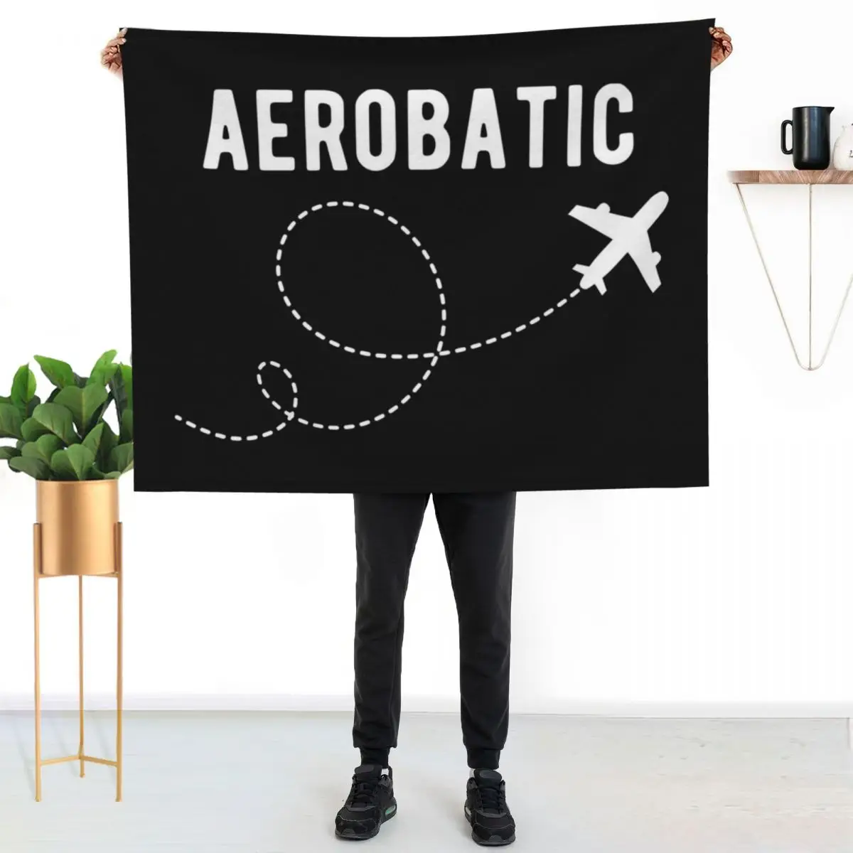 Aerobatic Airplane Plane Aviation Throw Blanket Blankets For Bed Flannel For Baby Large Softest Picnic Blankets