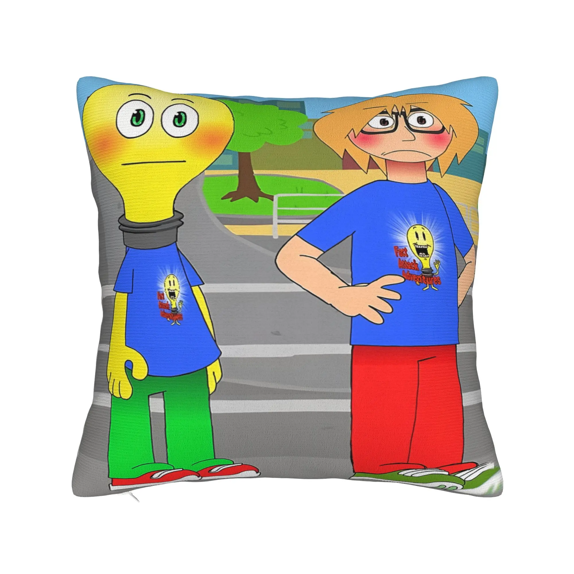 Living Room Decoration F-Fact A-Attack Adventures Pillowcase Stuff  Pillow Covers Zipper Multi-Size