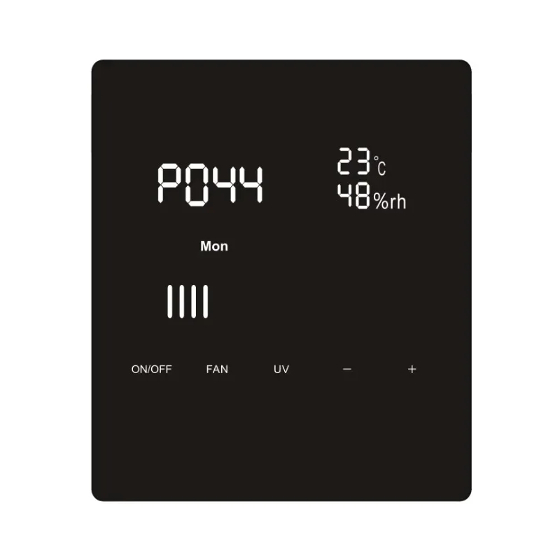 Electric EC Fan Motor Speed Display Screen Controller with Air Quality Sensor and Temperature and Humidity Sensor