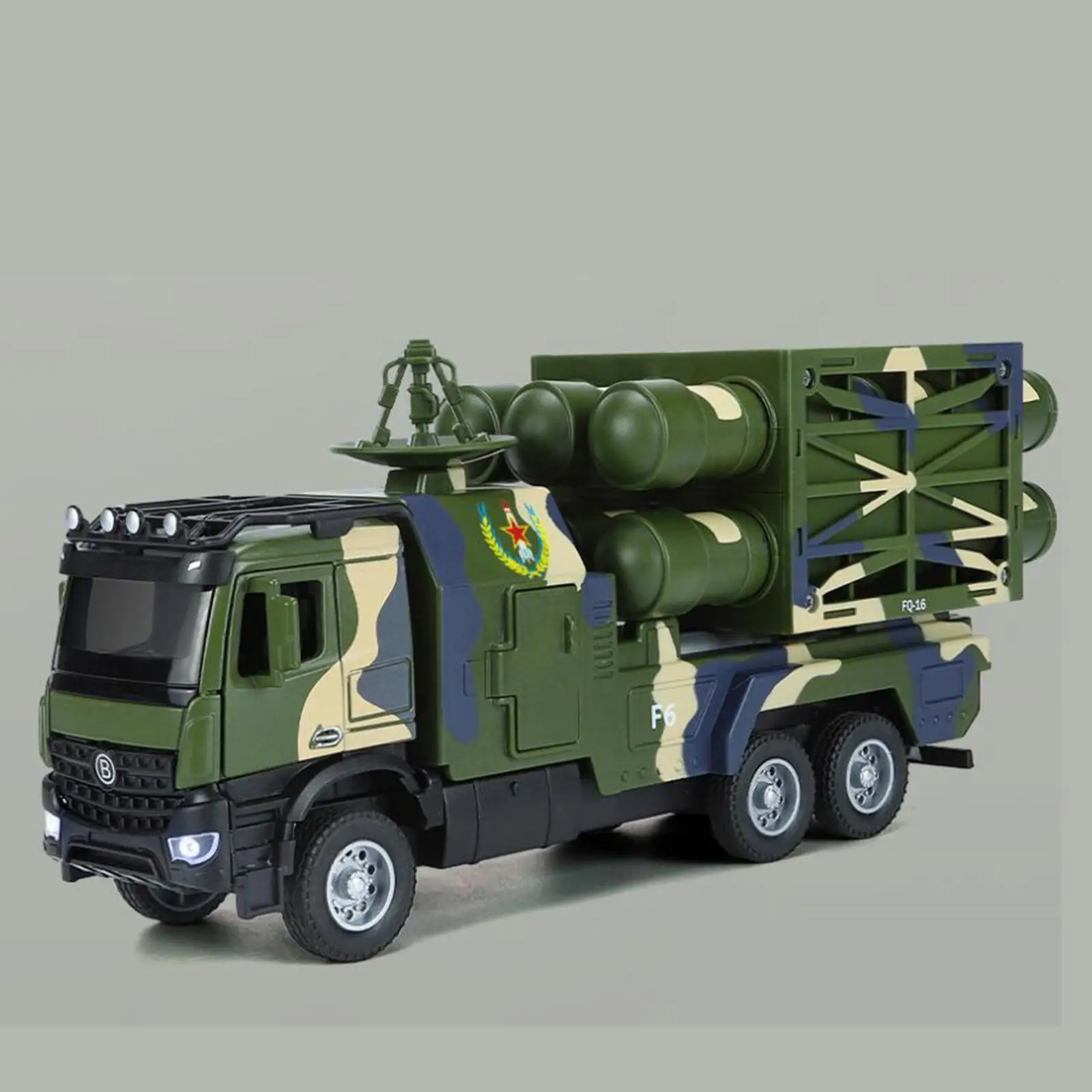 1:32 Vehicle Model Metal Alloy Launcher Truck Realistic Home Decor for Boys Model Enthusiasts Teens Housewarming Gifts