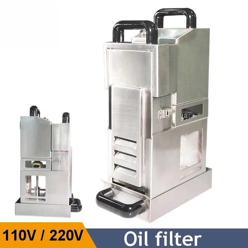 Deep Fryer Oil Skim Filter hine for Less Than 25 L Fryer Frying Oil Filtration Cooking Oil Cleaner