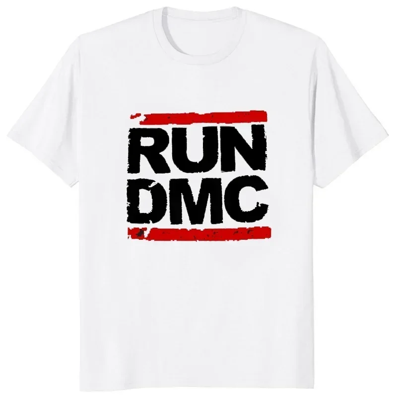 Vintage Run Dmc Hip Hop Rock Muisc Printed Graphic Male Tshirts Short Sleeve Streetwear Loose Women T-shirt Casual Fashion Tees