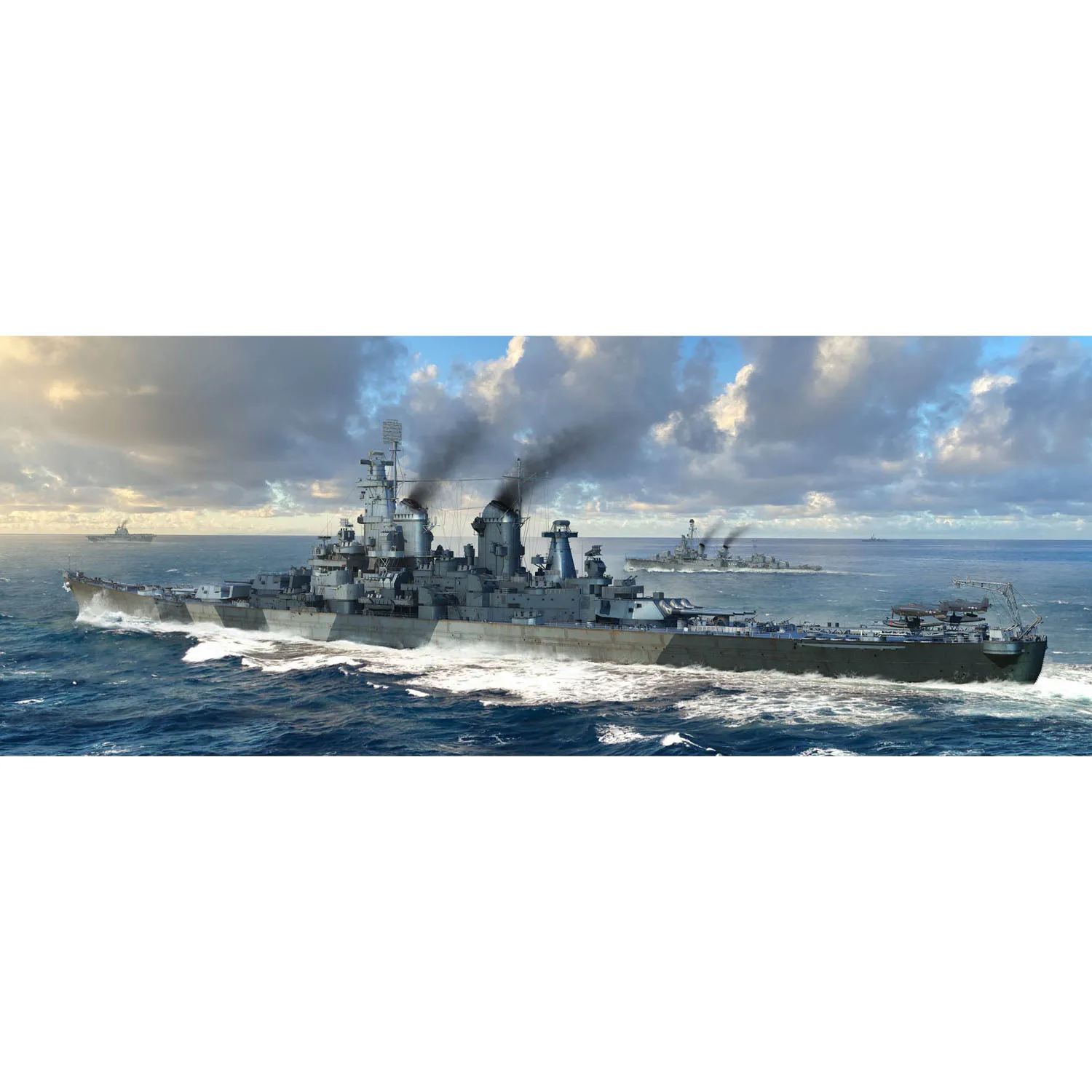 Plastic 1/700 Scale Trumpeter 06749 USS Iowa BB-61 Battleship Military Ship Static Display Model Building Kit Toy Hobby TH24121