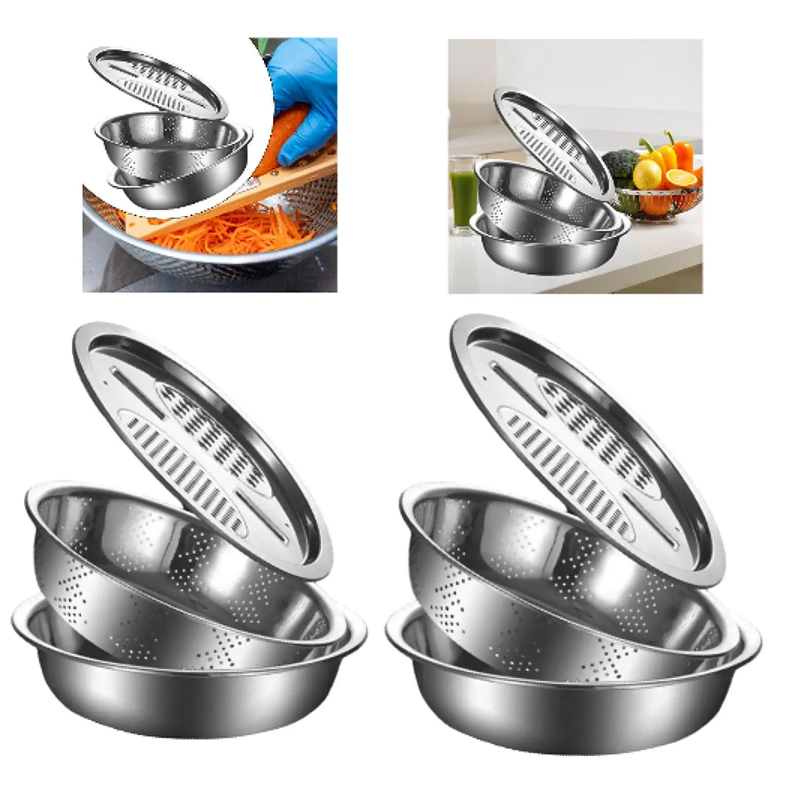 

3 шт. сливная корзина, терка для имбиря, многофункциональная терка для гульены