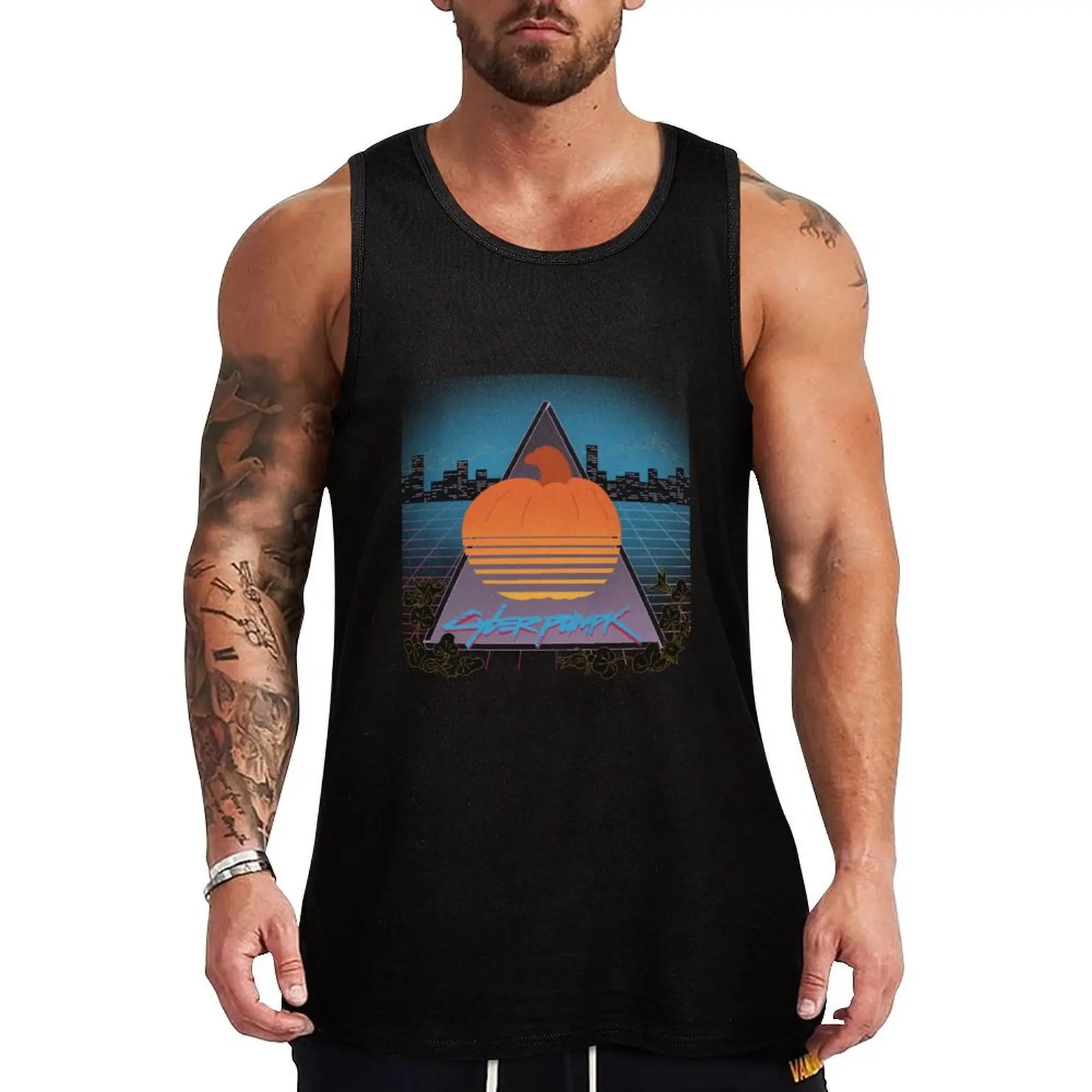 Cyber pumpk Tank Top Active Athletic Tank Top Quick Dry Sleeveless Shirt