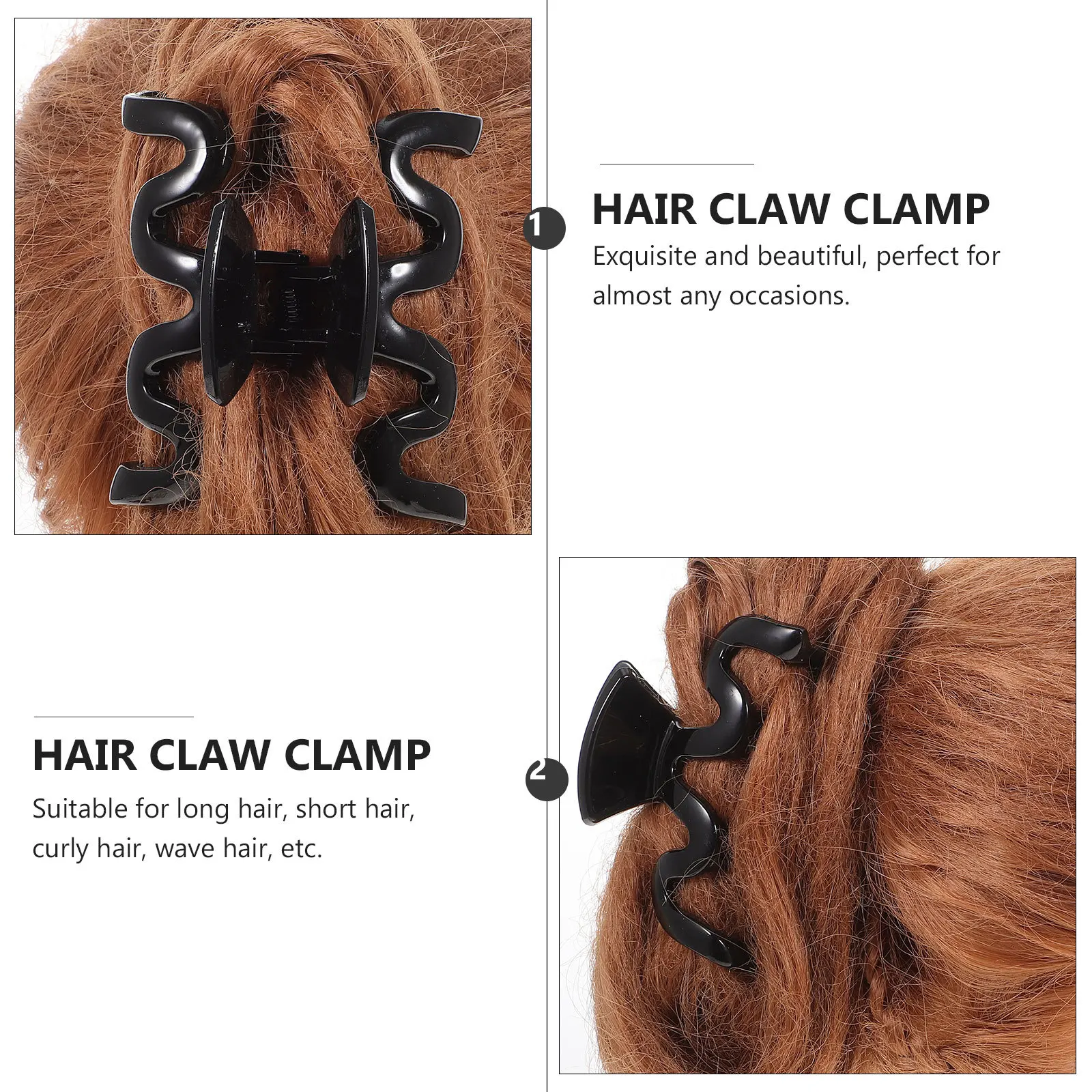 

4Pcs Jaw Hair Clips Plastic Styling Accessories for Women Thick Thin Curly Straight Hair Daily Life Party Gift