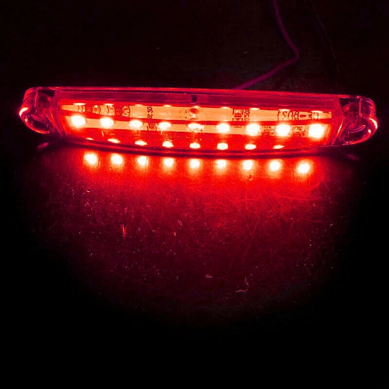 30X Sealed Red Amber White 9 LED Side Marker Lights for Truck Trailer Lorry 4inch Rear Side Lamp