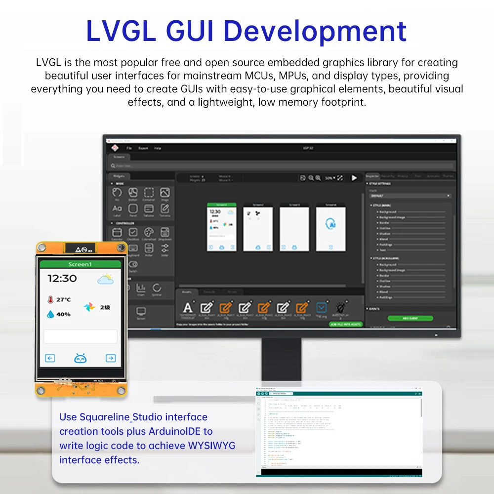 3.5/3.2/2.8 بوصة مجلس التنمية St7789P3 سائق 240*320 القرار Tft شاشة تعمل باللمس Esp32 واي فاي Bt وحدة مجلس التنمية