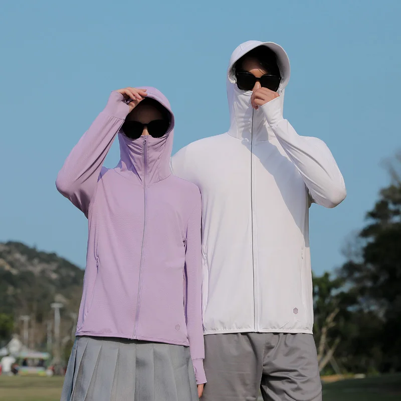 UPF 50+ Hiking Sunscreen Jackets Men Women Summer Sun Protection Quick Dry Coat Unisex Outdoor Camping Trekking Climbing Clothes