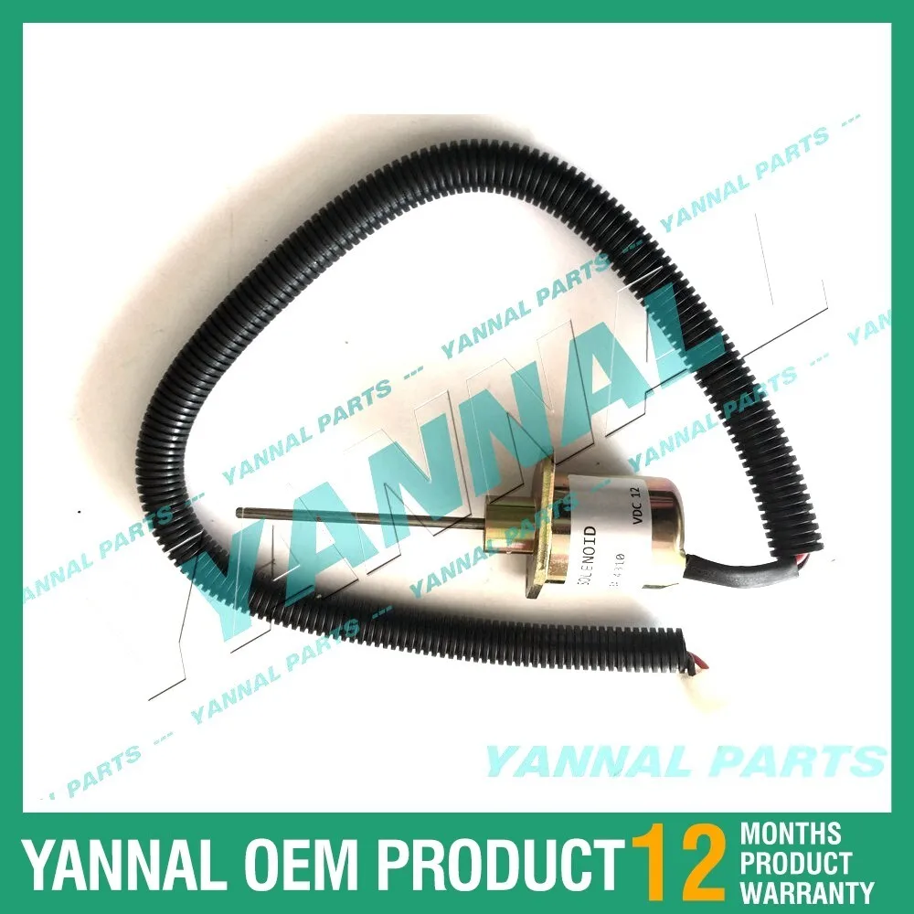

Shutdown Solenoid 17490-60010/SA-4310-12 For Kubota Excavator Engine Spare Parts