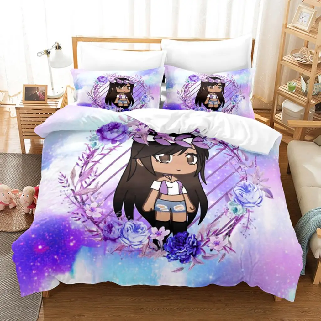 3D The Gacha Girl Bedding Sets Duvet Cover Set With Pillowcase Twin Full Queen King Bedclothes Bed Linen