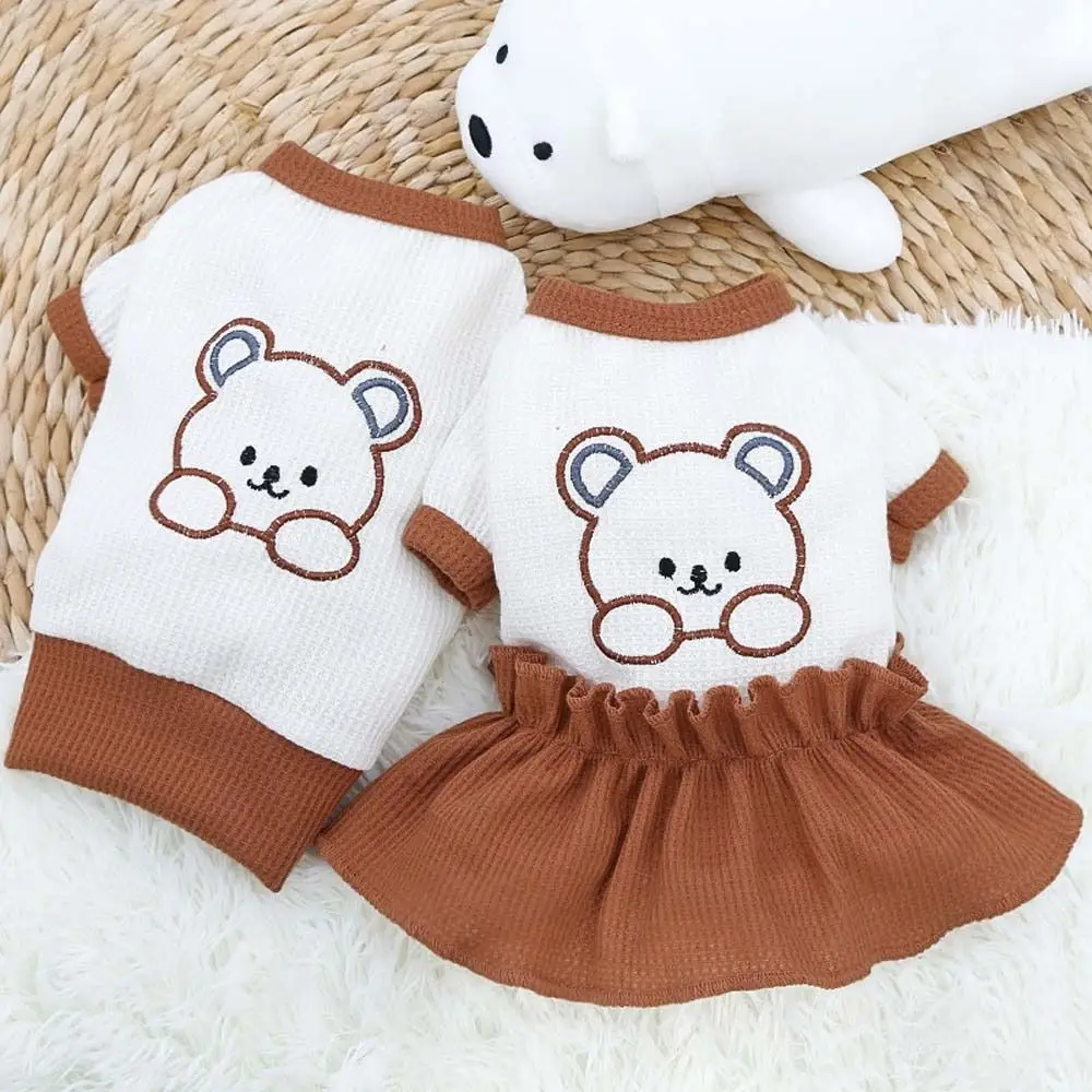 

Soft Cute For Small Medium Dogs T-Shirt French Bulldog Dog Costume Cats Shirt Dog Dress Pet Lovers' Clothes Pet Skirts