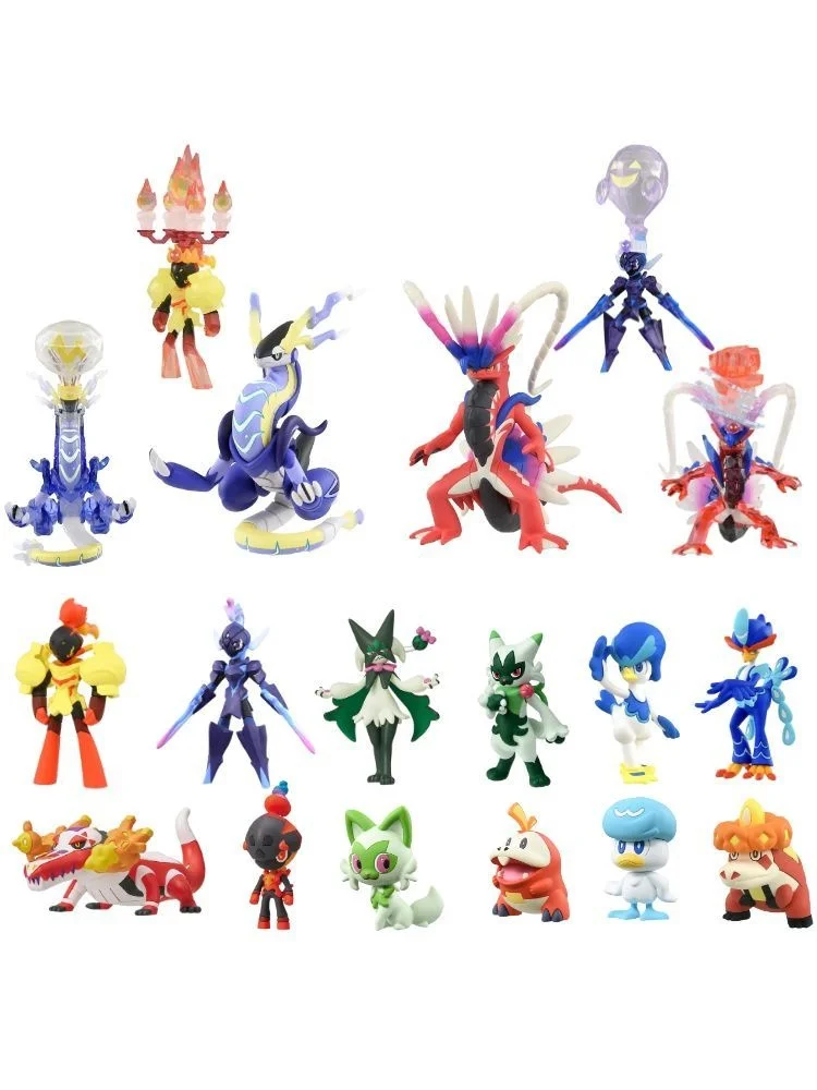 Figurki Pokemon TAKARA TOMY Skeledirge Floragato Meowscarada Miraidon Koraidon Ceruledge Armarouge Zabawki na prezent — 2