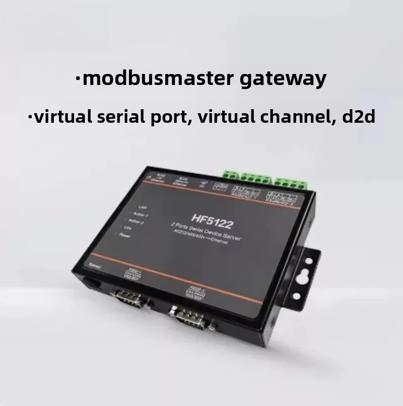 For 2‑Port Industrial‑Serial‑Device‑Server, RS232/422/485 To Ethernet & Wi‑Fi Gateway, Modbus‑RTU‑TCP Protocol‑Converter