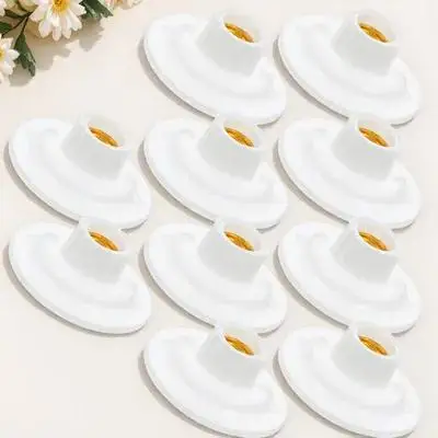 

10Pcs E27 Light Bulb Socket Fire Retardant Lamp Holder Easy Install Screw Base for Home Office Restaurant Lighting Fixtures