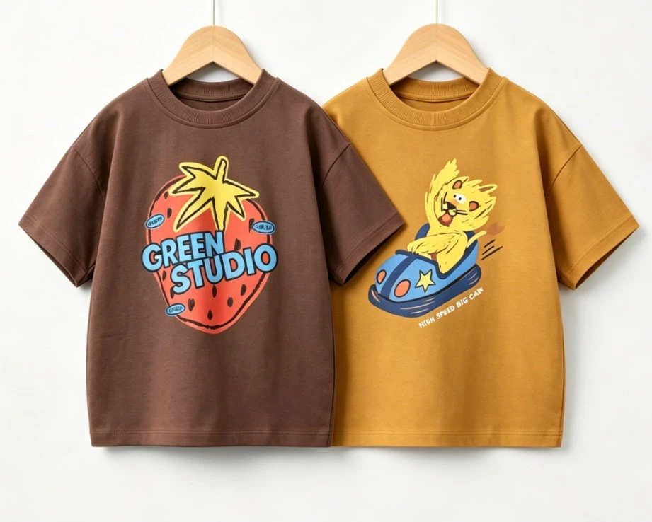Boys And Girls Animal Graphic T Shirt Little Kid Soft Cotton Short Sleeve Tops Popular Summer Thin Tees Toddler Sample Clothing