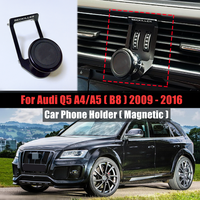 For Audi Q5 2010-2016 Magnetic Car Phone Holder Air Vent Mount 360 Degree Rotate Aluminium Alloy GPS Phone Stand Car Accessories