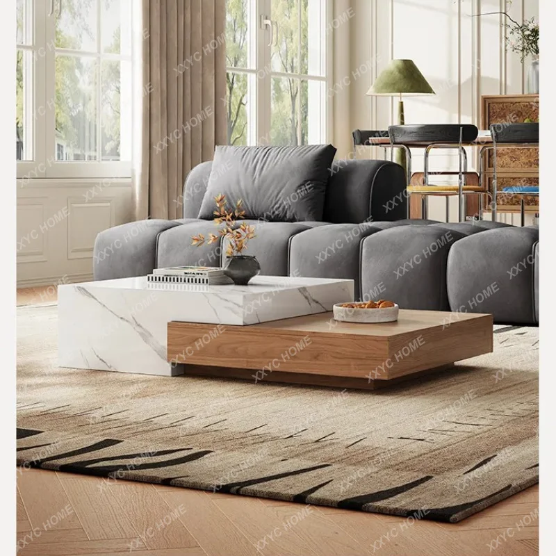 

XX minimalist rock slab coffee table living room home high-end rectangular high-end coffee table