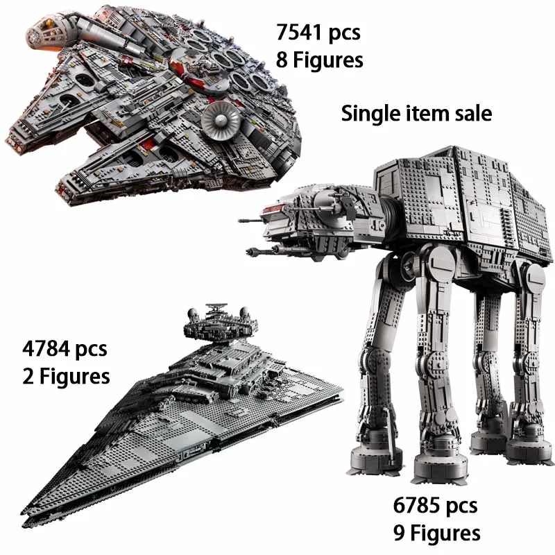 

Compatible with Building Block Bricks Toy Gift 75313 75252 75192 Assembling Bricks For Children Large AT-AT