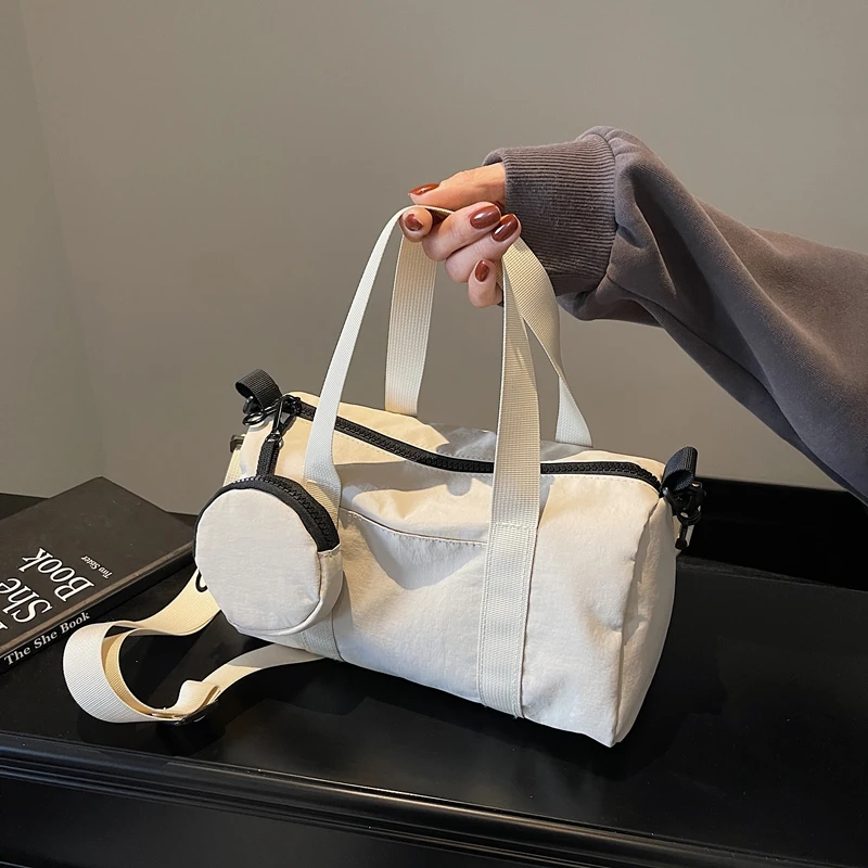 

Швейные нейлоновые мягкие сумки на плечо, многофункциональные однотонные модные сумки 2025, хит продаж для женщин, студенческие женские сумки на молнии