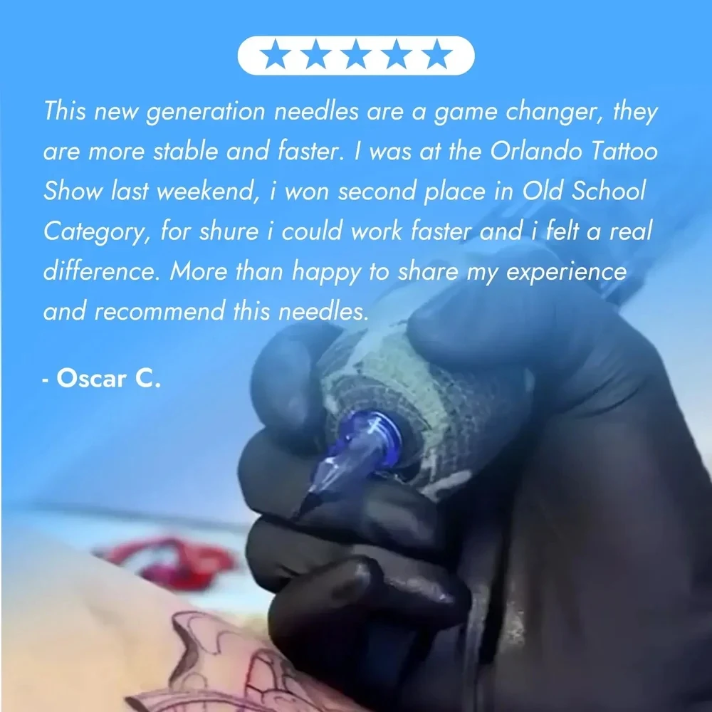 20 قطعة EMALLA Eliot Pro إبر خرطوشة الوشم RS شادر مستدير يمكن التخلص منه تعقيم إبر الوشم لتوريد آلة خرطوشة #6