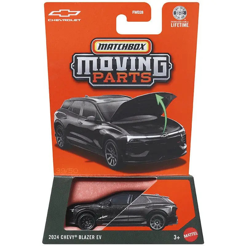2026 Matchbox Moving Parts Car 2024 CHEVY BLAZER EV black 1/64 Metal Die-cast Model Collection Toy Vehicles FWD28