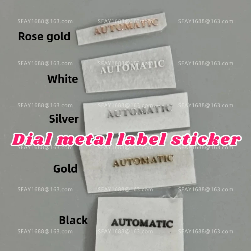 

High quality dial label, watch text logo, metal logo sticker, dial label sticker