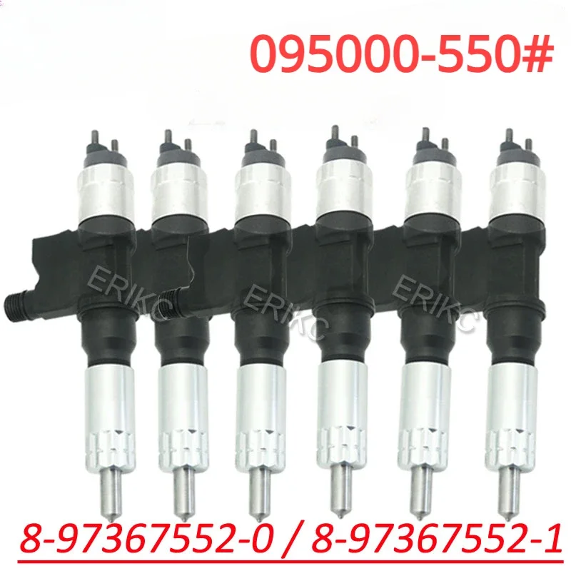 6PCS 095000-5502 New Diesel Fuel Injector 095000-5501 Vehicle Engine Parts Sprayer Assy 095000-5505 for DENSO ISUZU 8-97367552-1