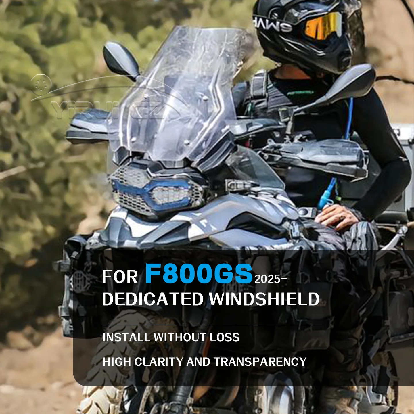 Motorcycle New Windshield Windscreen Wind Deflectors Increased Bracket F850 GS Black For BMW F800GS F800GS 800 GS F 800 GS 2025-