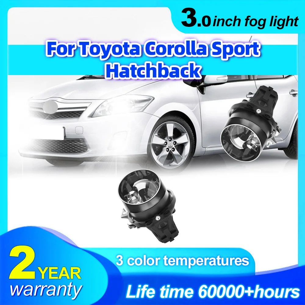 Projecteur Led avec lentille Laser, 2x3.0 pouces, antibrouillard, blanc 6000K, 4300K, chaud, H11, Canbus, ampoule de voiture pour Toyota Corolla Sport Hatchback