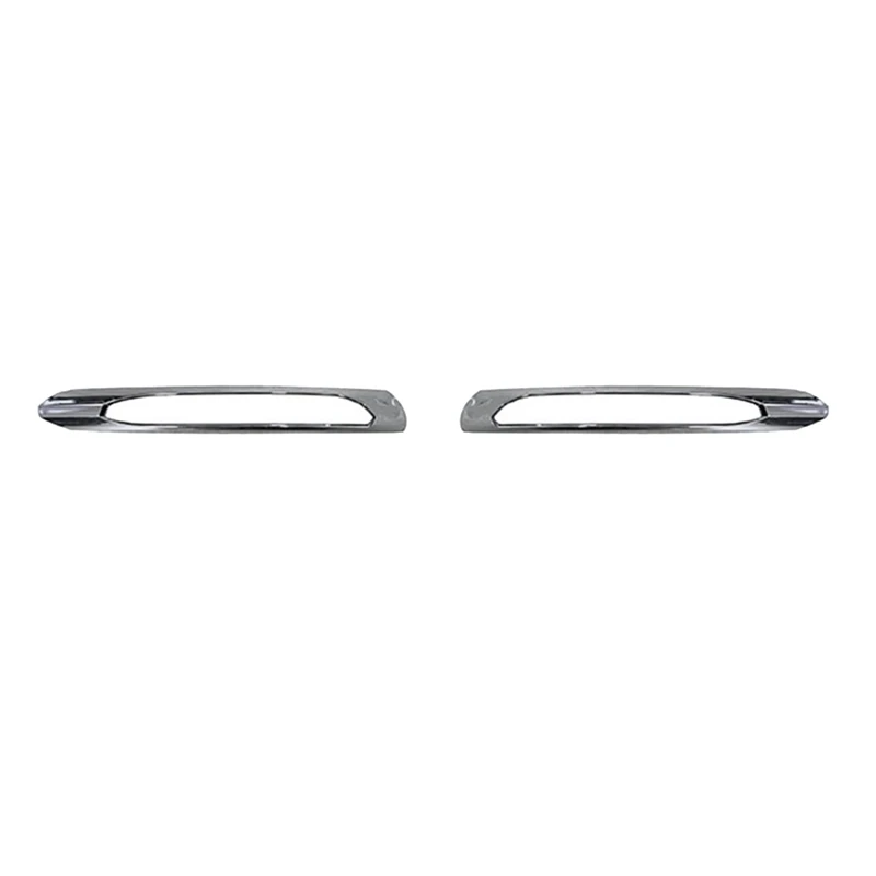 AADD-L+R Front Bumper Fog Lamp Chrome Cover Parts 2128852174 2128852274 For Mercedes-Benz W212 AMG 2010-2013 Day Running Light T