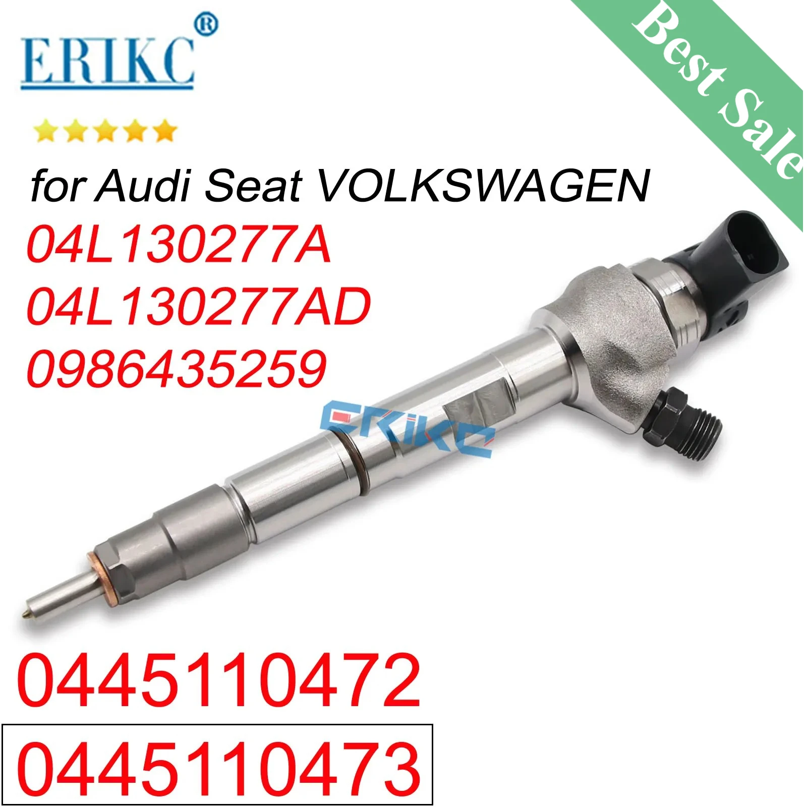 0445110472 0445110473 فوهة الوقود 0 445 110 472 لأودي A1 A3 مقعد فولكس واجن 04L130277A 04L130277AD حاقن الديزل عاصي #1