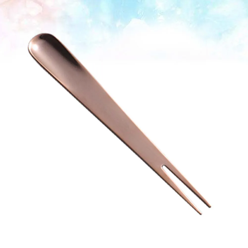 

1pc Stainless Steel Cake Fruit Forks Tableware Kitchen Gadget for Home Restaurant Hotel (Rose Gold)