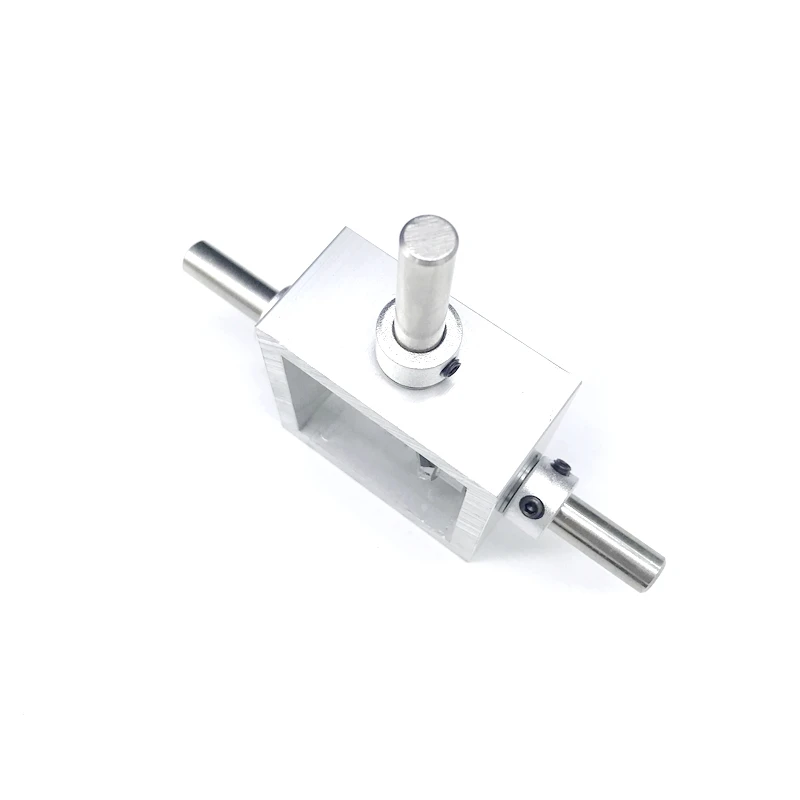 90 Degree Right Angle Transmission Reversing Dual Output Shaft Bevel Gear Angle Converter Speed Ratio 1:1 mechanical module