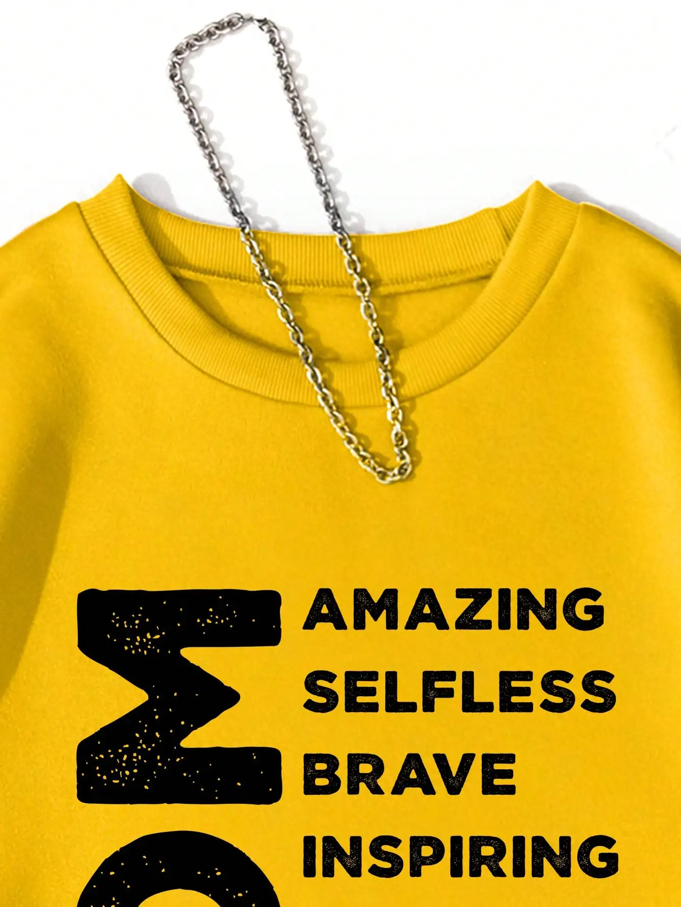 Sweat-shirt graphique MOM jaune pour femme, pull décontracté à manches longues avec mots inspirants, tenue d'automne pour la rentrée scolaire