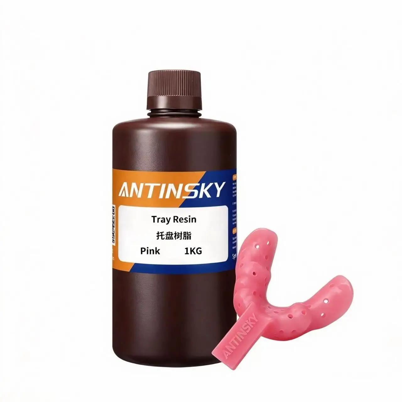 Antinsky Tray Resin 405nm 1KG Dental 3D Printing Resin Custom Impression Tray Resin Low Shrinkage Rigid Easy Sanding for Dental