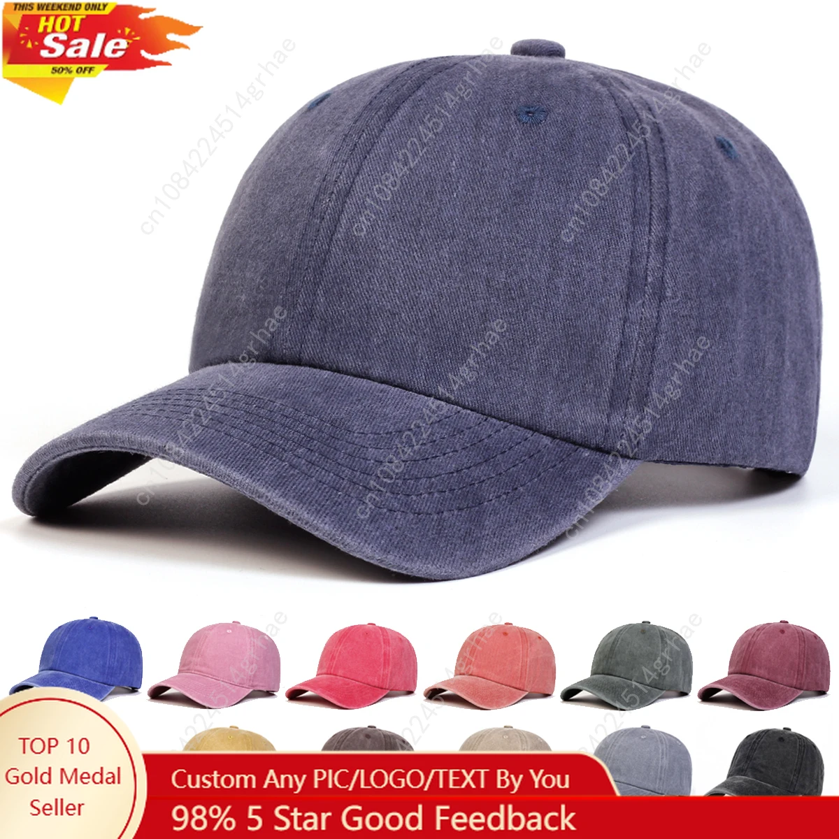 

Unisex Light Washed Solid Color Baseball Caps Spring and Autumn Outdoor Adjustable Casual Hats Hip Hop Hat Sunscreen Hat